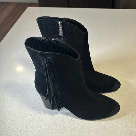 LADIES CHARLES DAVID BLACK BOULDER BOOTS - Picture 5 of 10